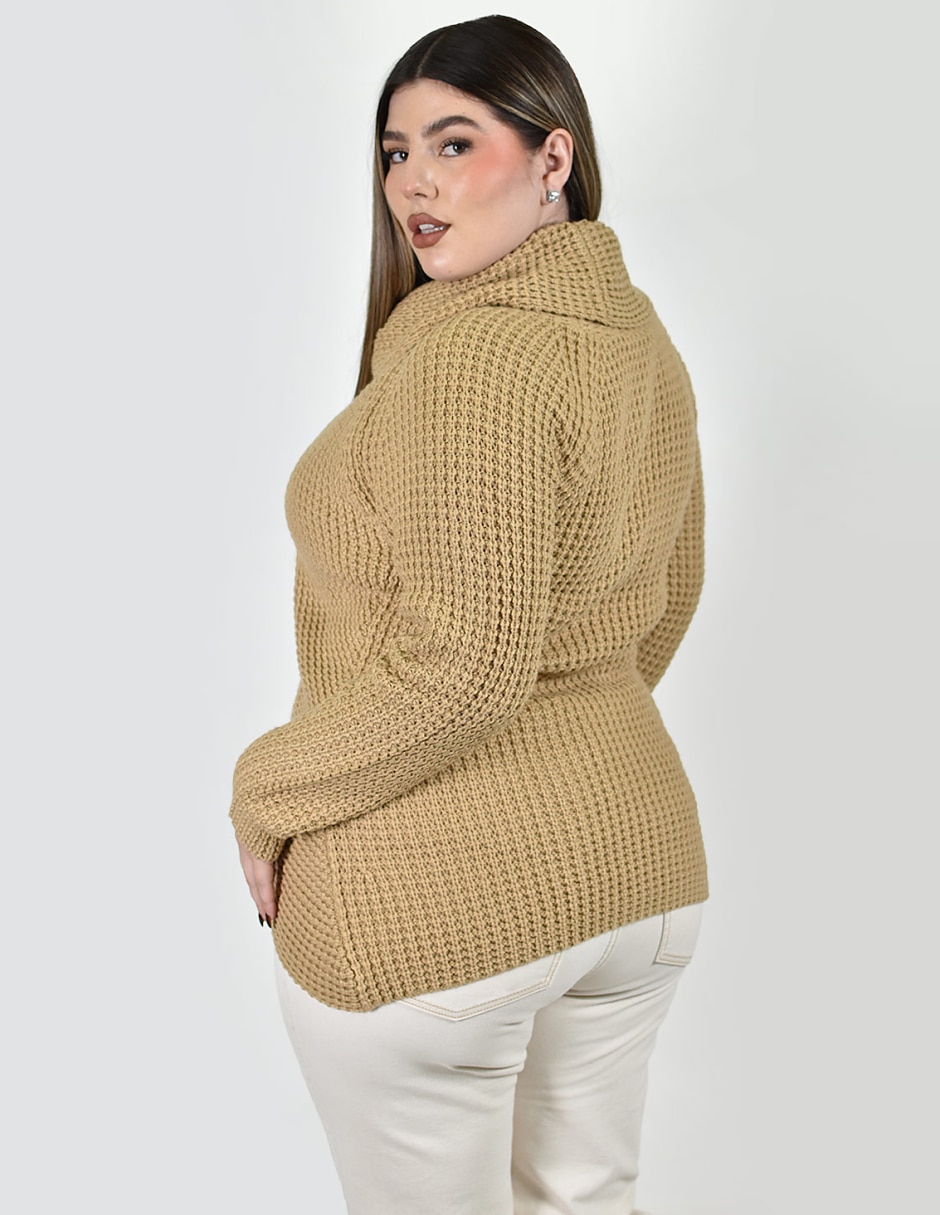 Suéter cuello redondo para mujer 4