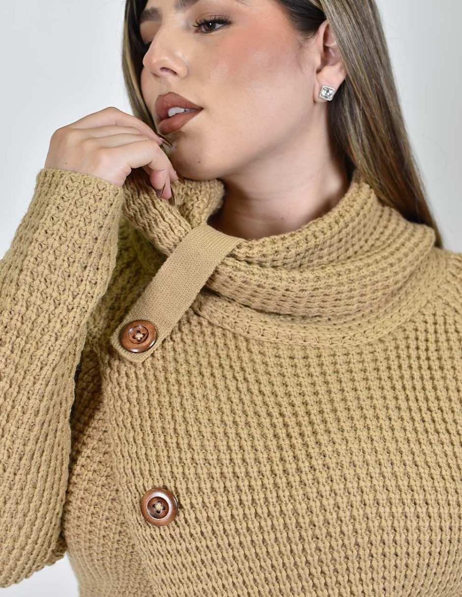 Suéter cuello redondo para mujer 5