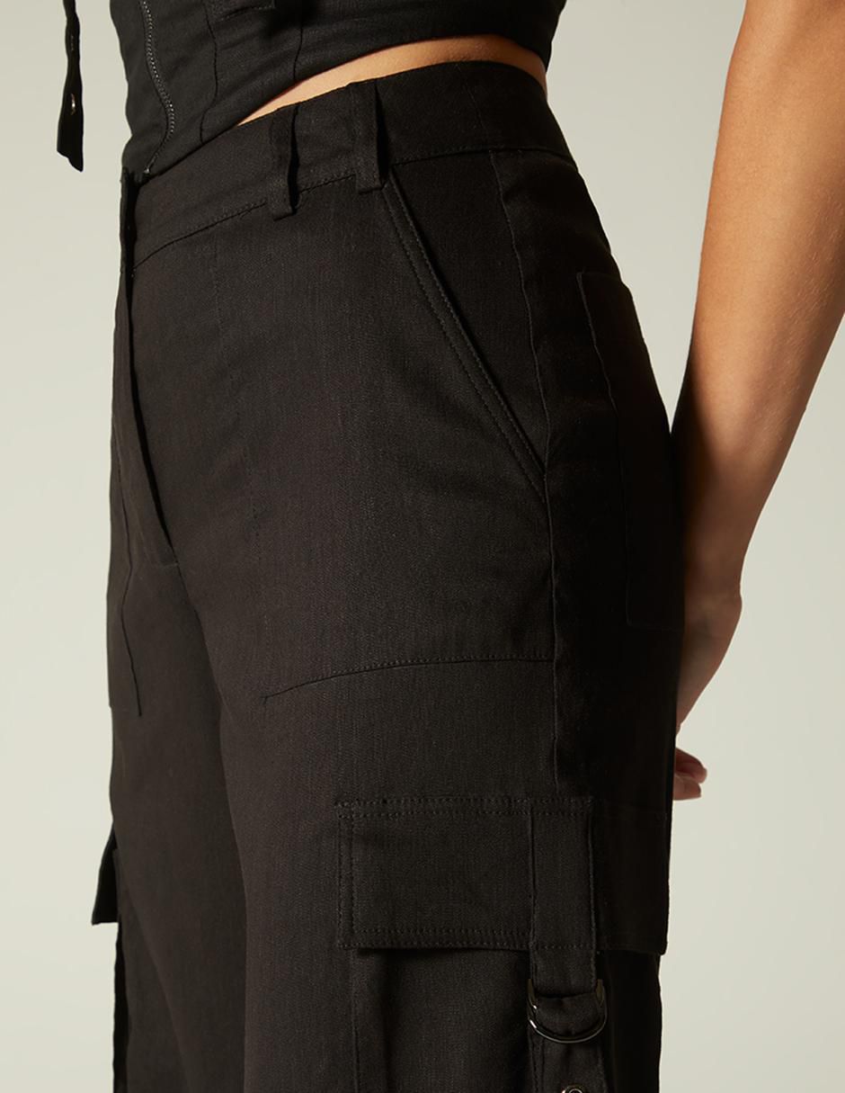 Pantalón cargo Studio F amplio para mujer