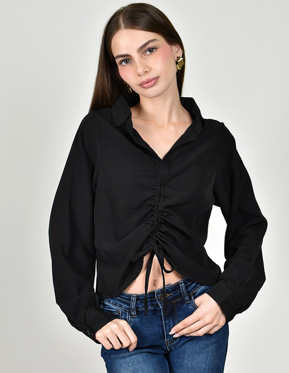 Blusa manga larga para mujer