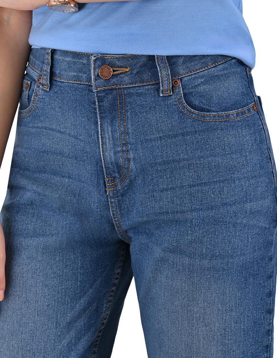 Jeans mom corte cintura para mujer 3