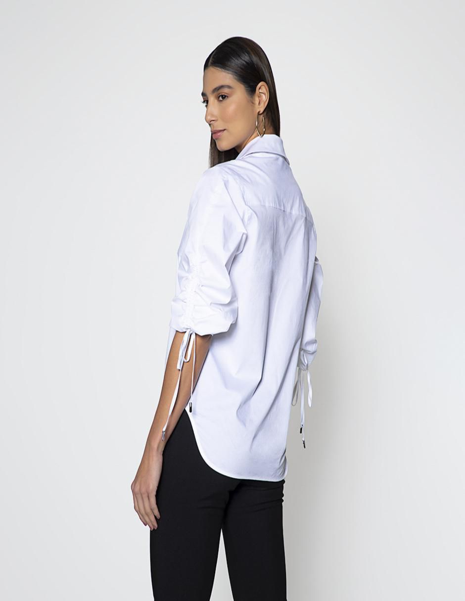 Camisa de algodón manga larga para mujer 3