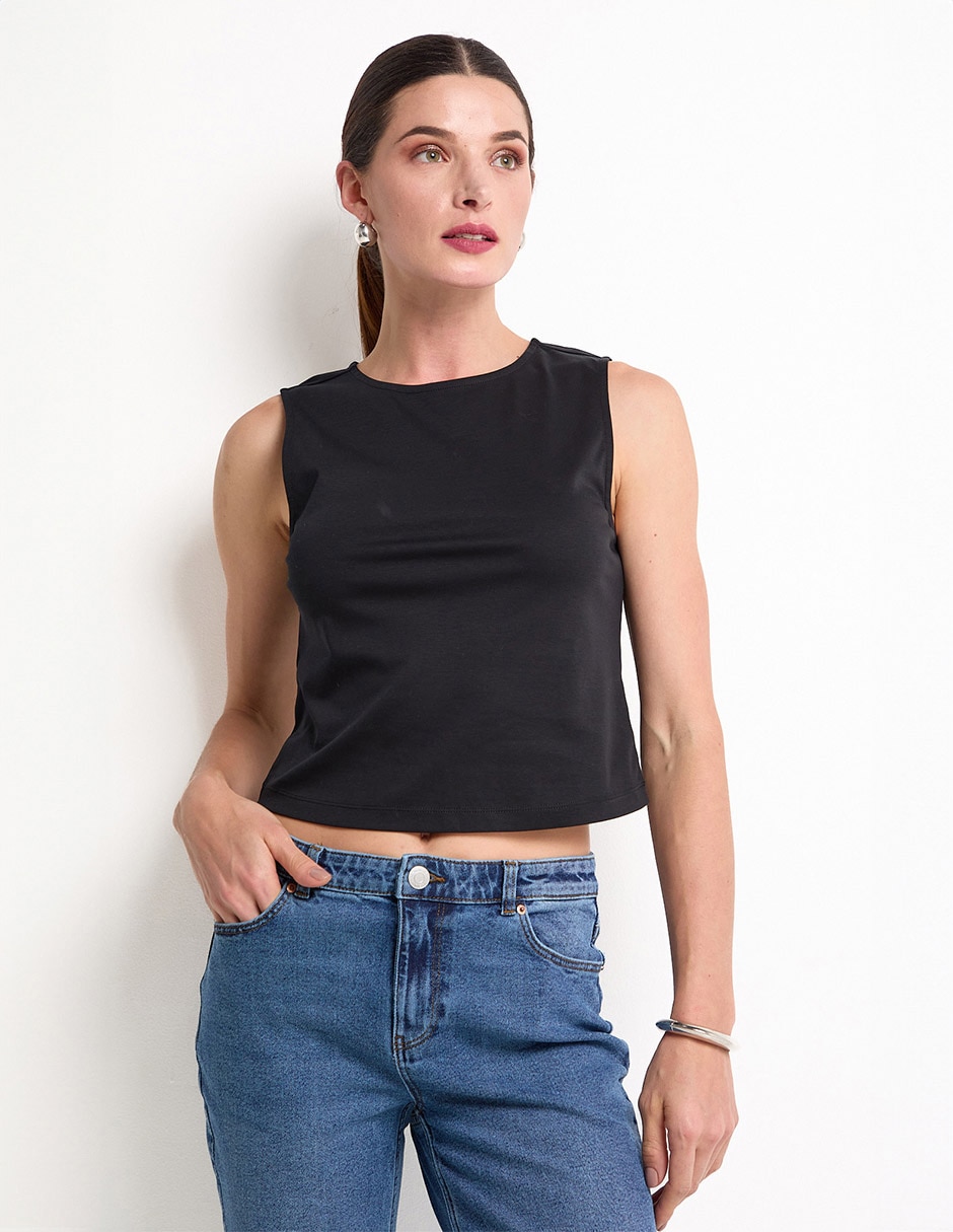 Playera cuello redondo para mujer Playera cuello redondo para mujer