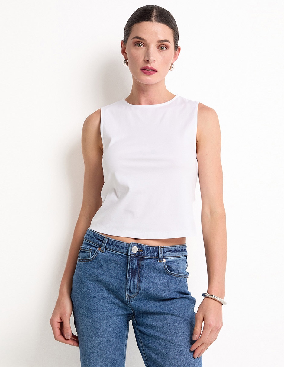 Playera cuello redondo para mujer Playera cuello redondo para mujer