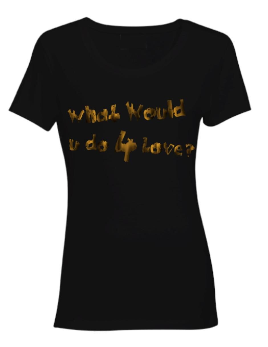Playera manga corta Love Amor Sensual cuello redondo para mujer 4