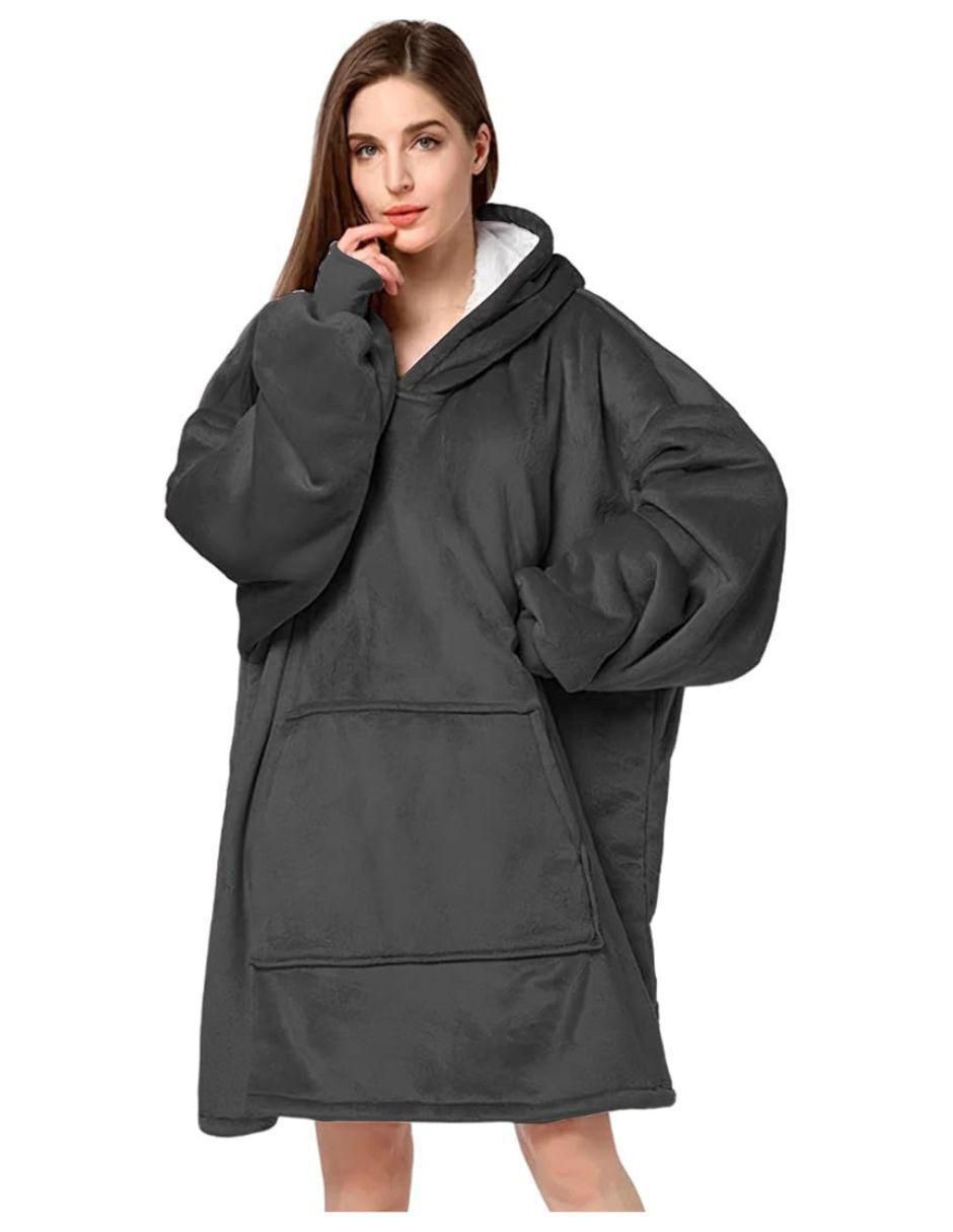 Sudadera con capucha y bolsa para mujer