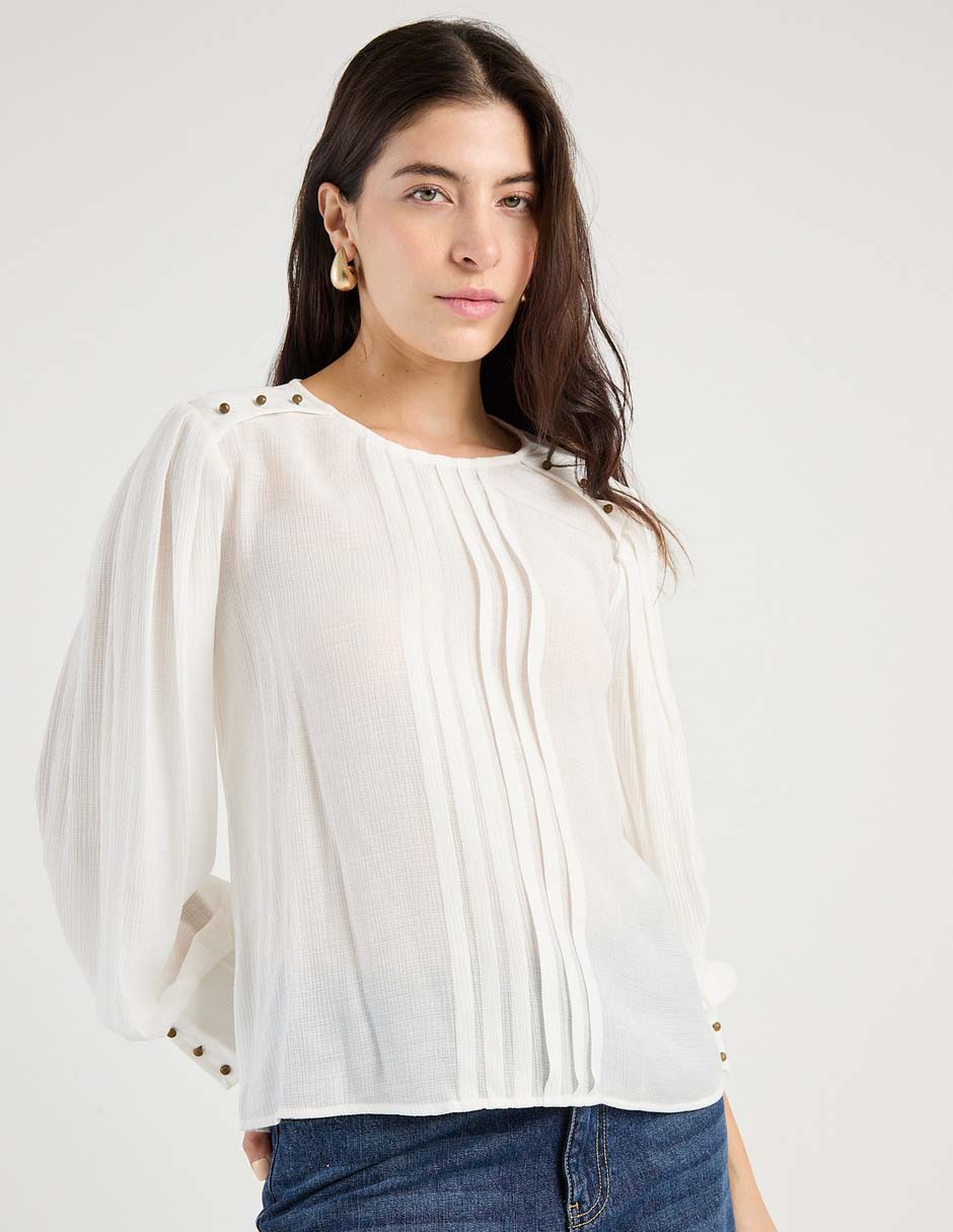 Blusa manga larga para mujer 1