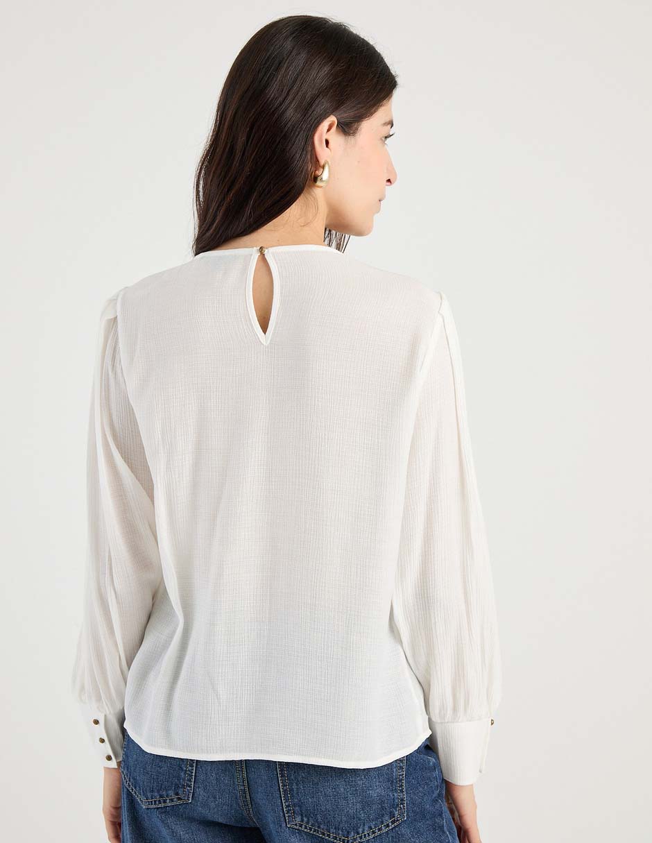 Blusa manga larga para mujer 5