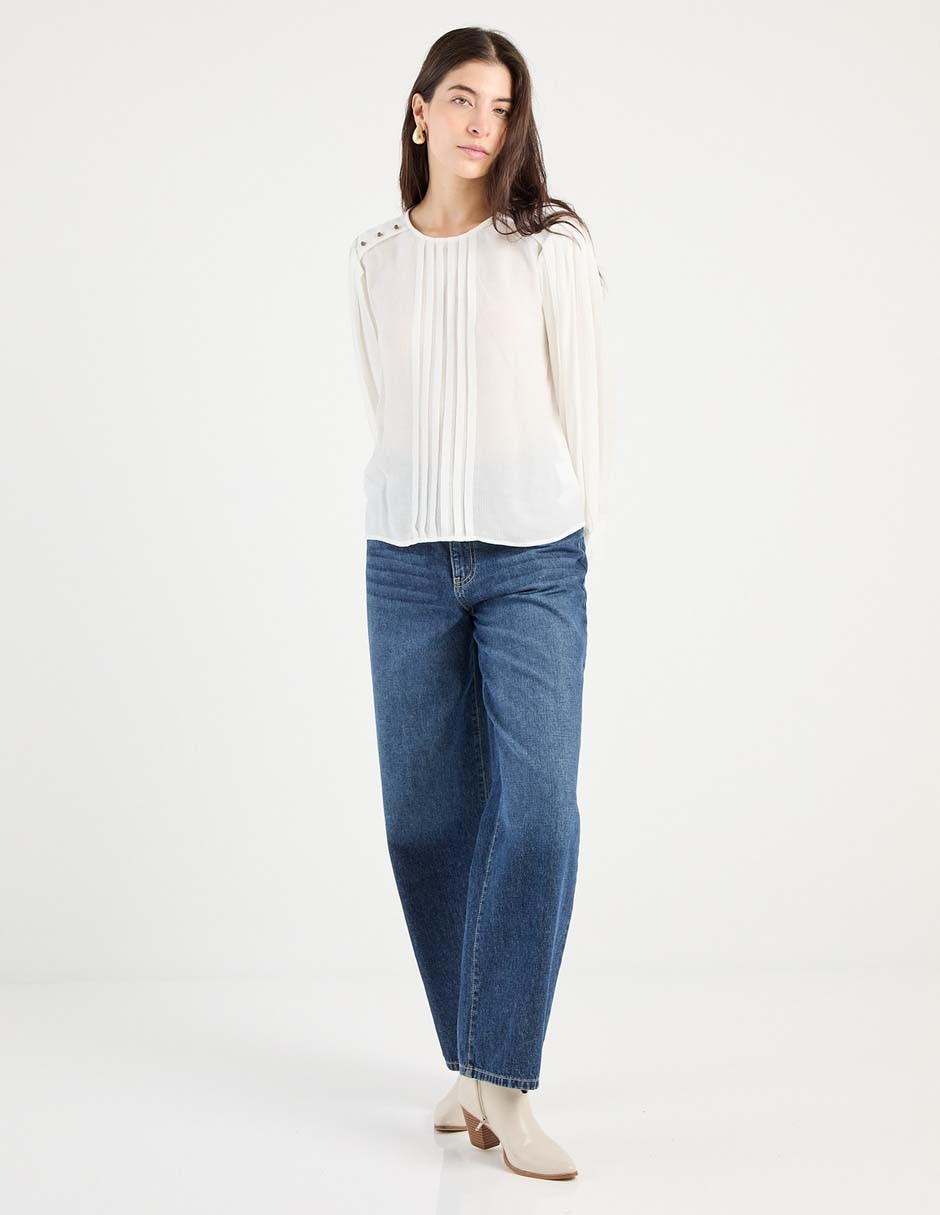 Blusa manga larga para mujer 6