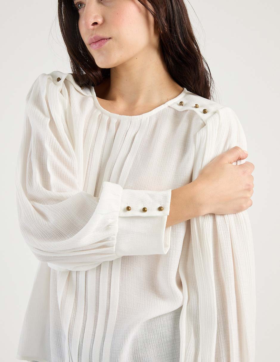 Blusa manga larga para mujer 7
