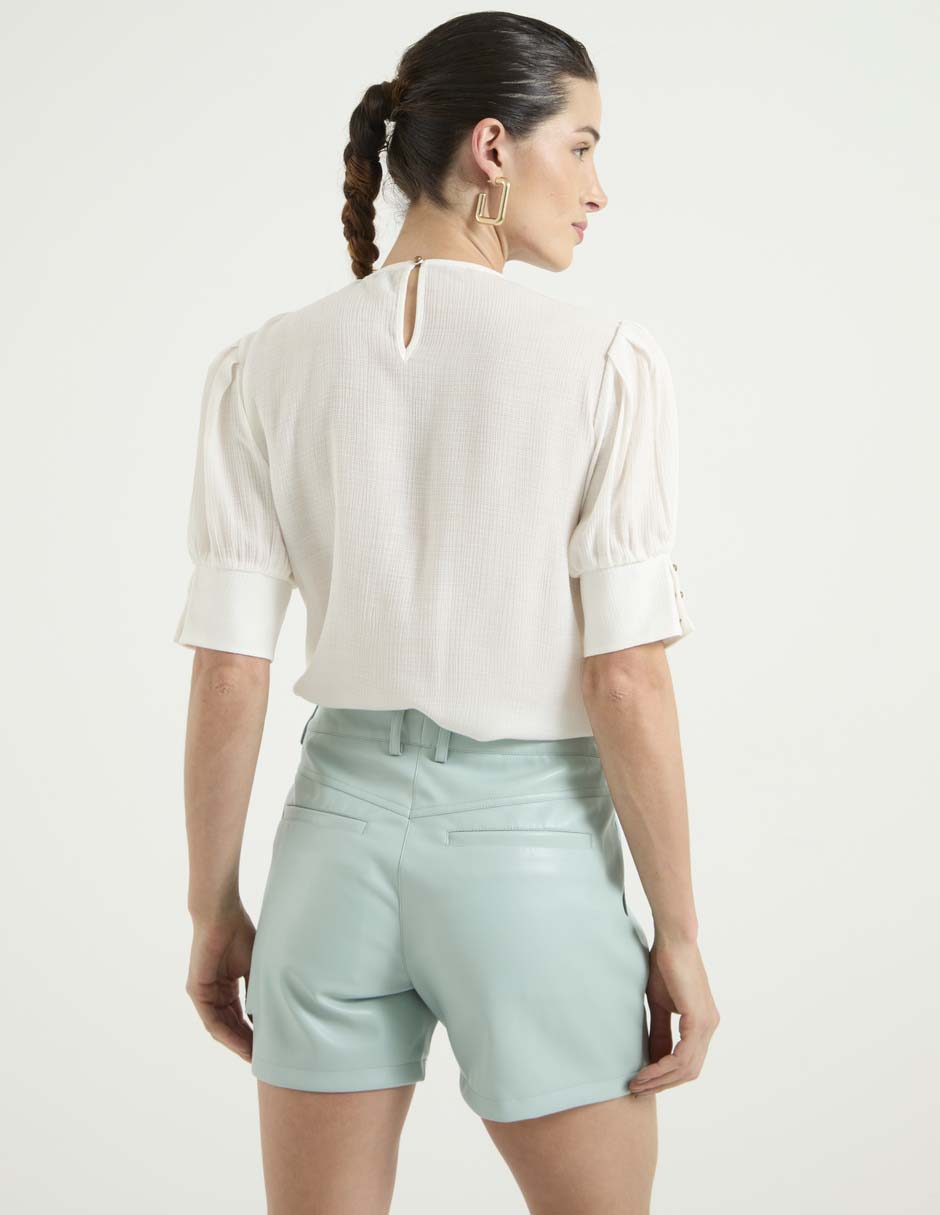 Blusa Petite Studio manga al codo para mujer