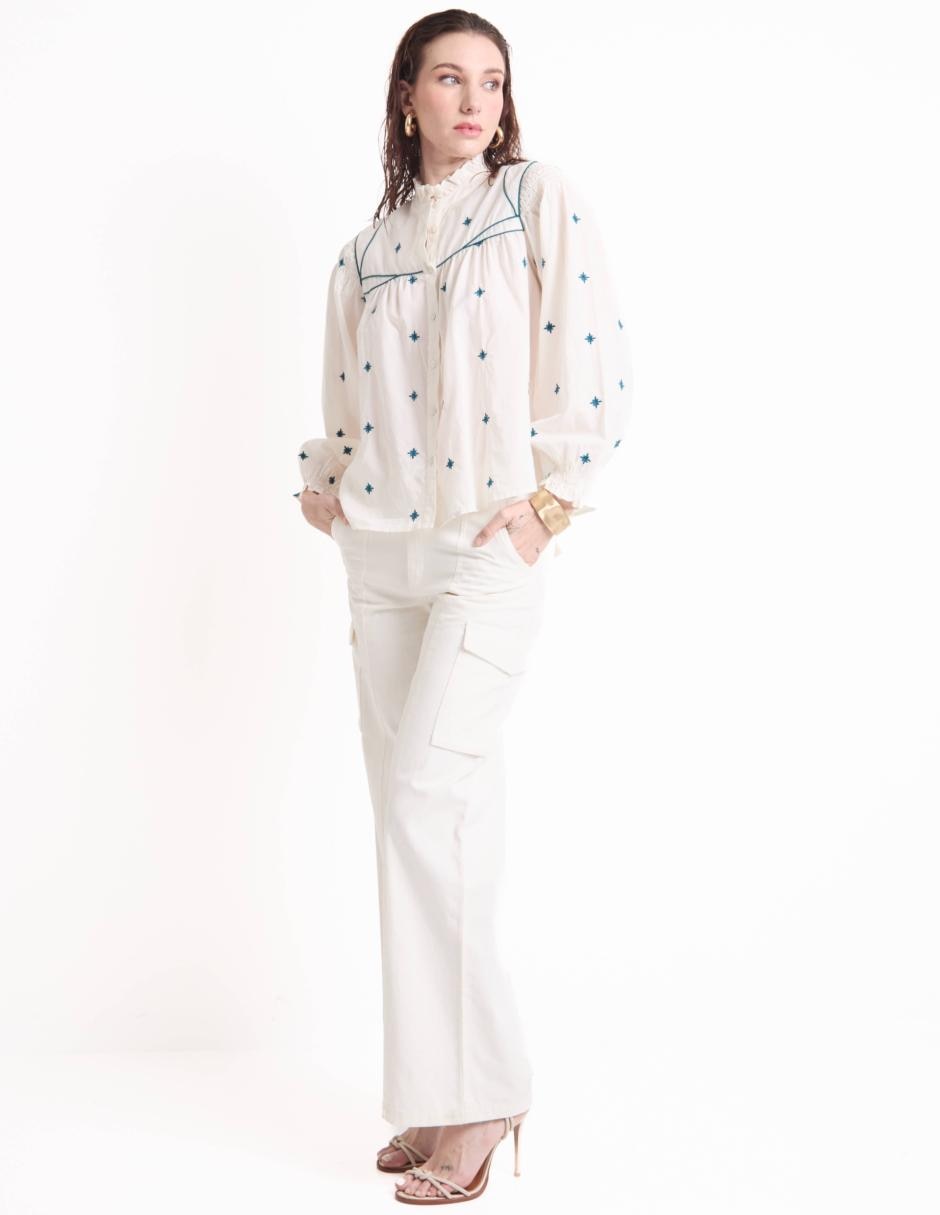 Blusa manga larga para mujer 6