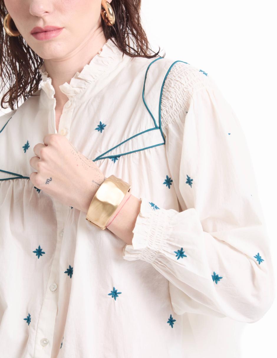 Blusa manga larga para mujer 7