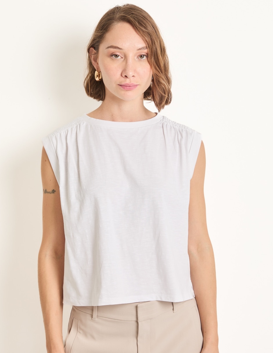 Playera cuello redondo para mujer Playera cuello redondo para mujer