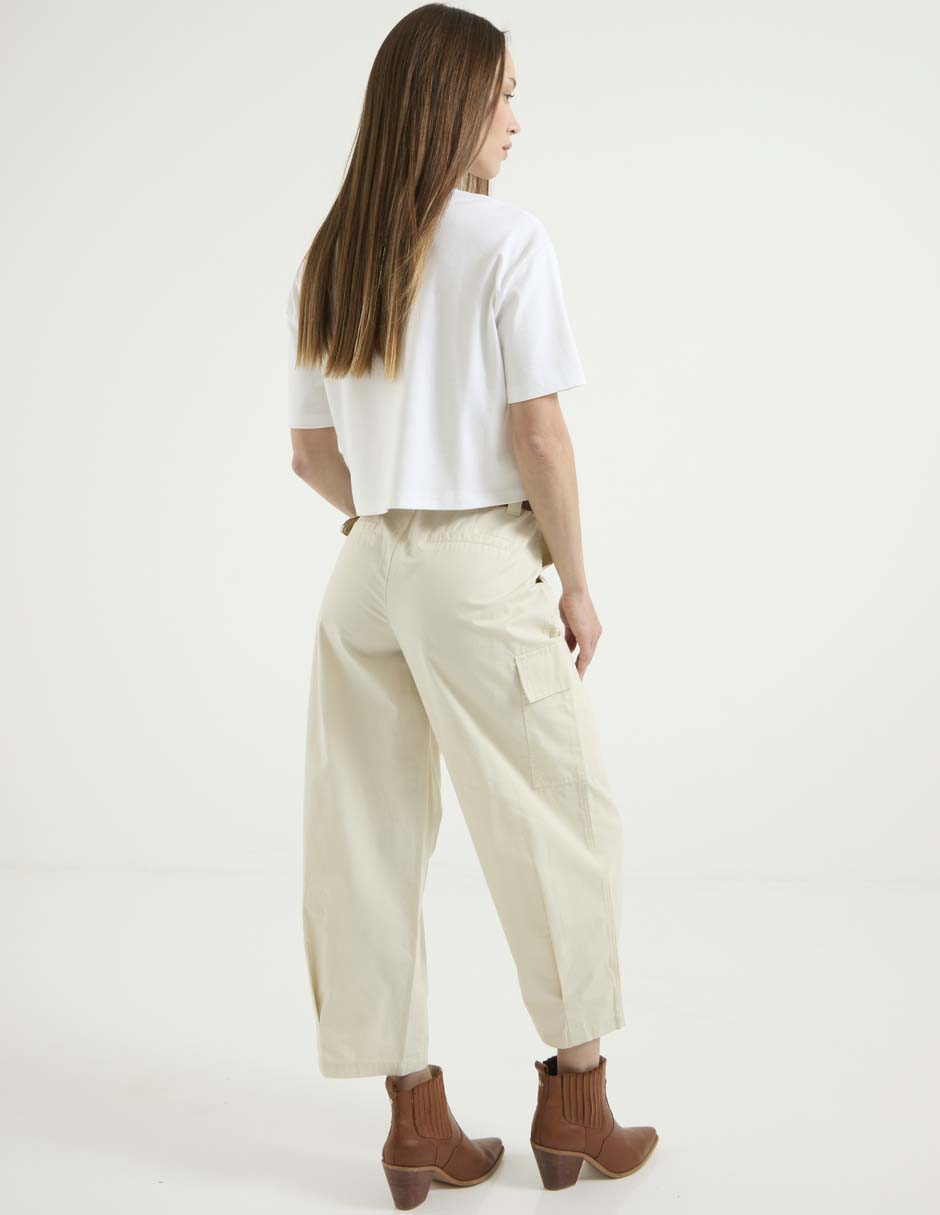 Pantalón cargo regular para mujer 4