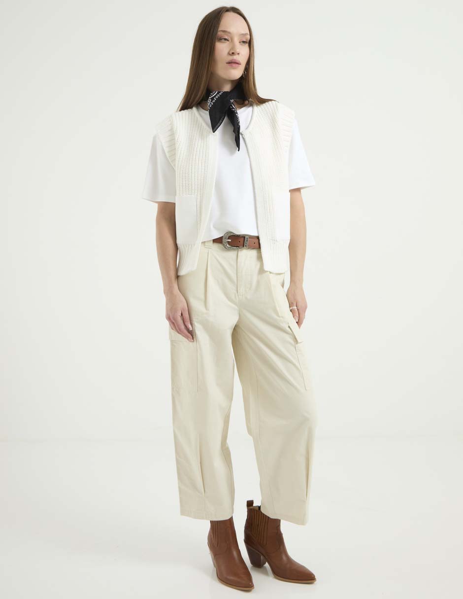 Pantalón cargo regular para mujer 3