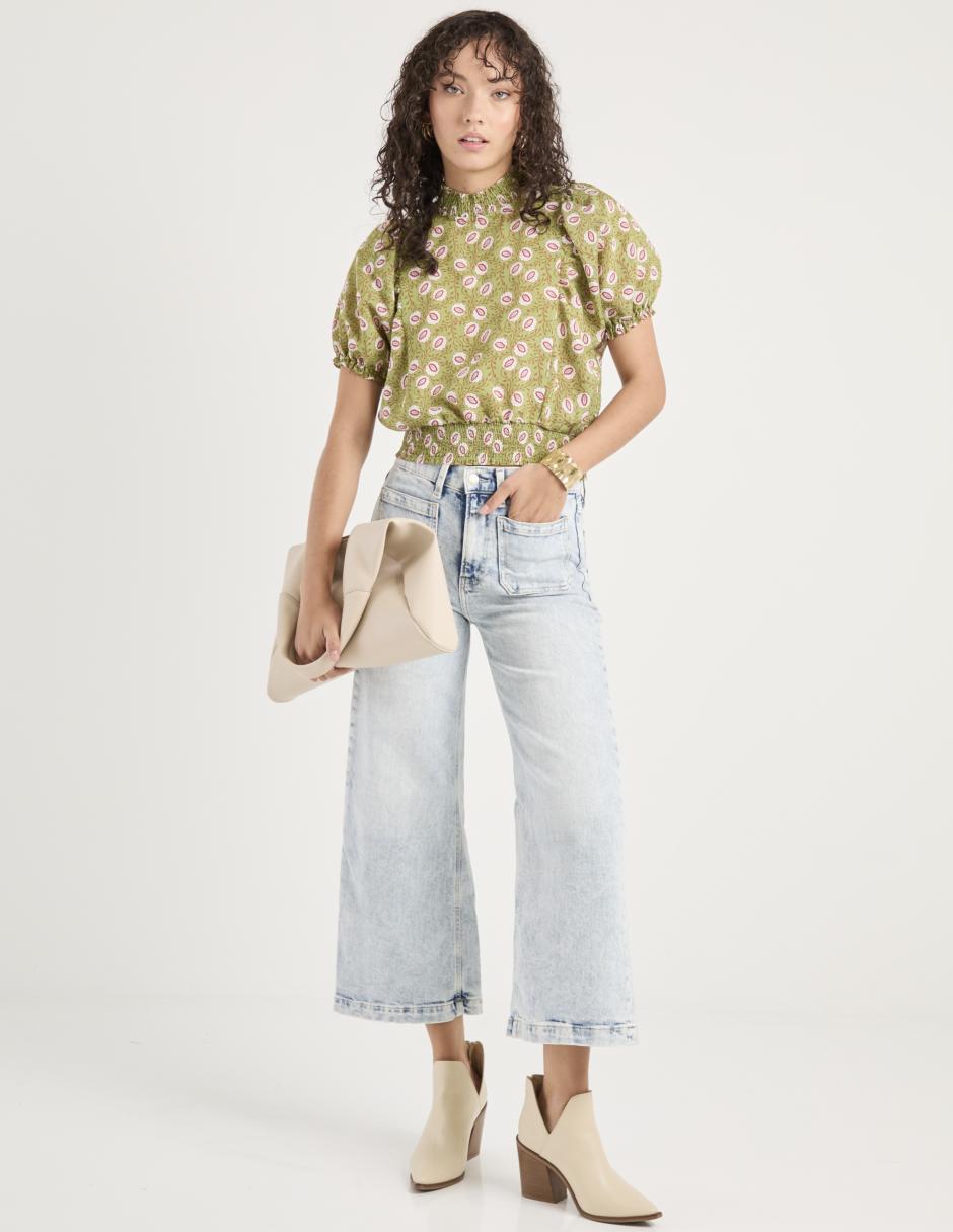 Blusa Petite Studio manga corta para mujer