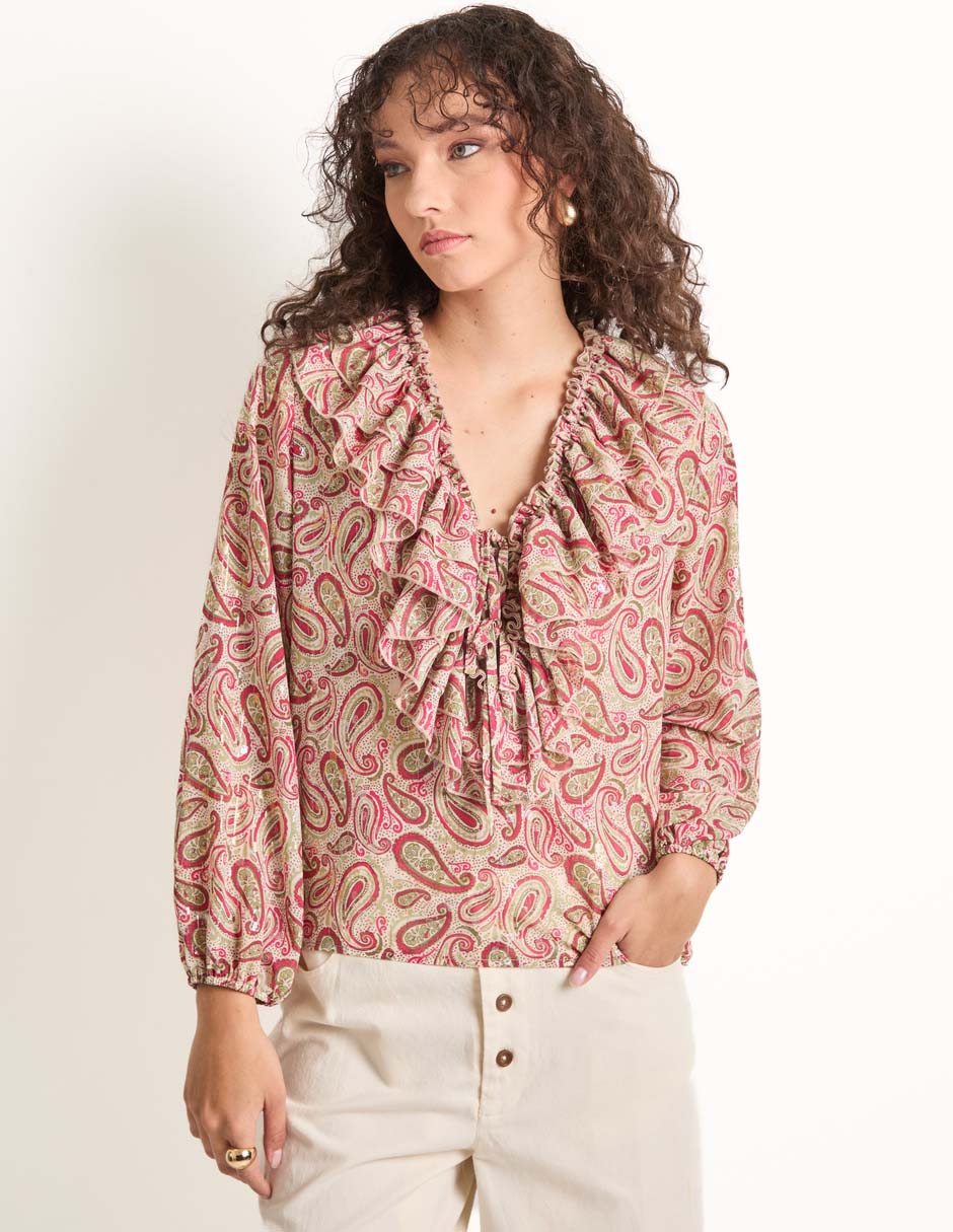 Blusa manga larga para mujer 1