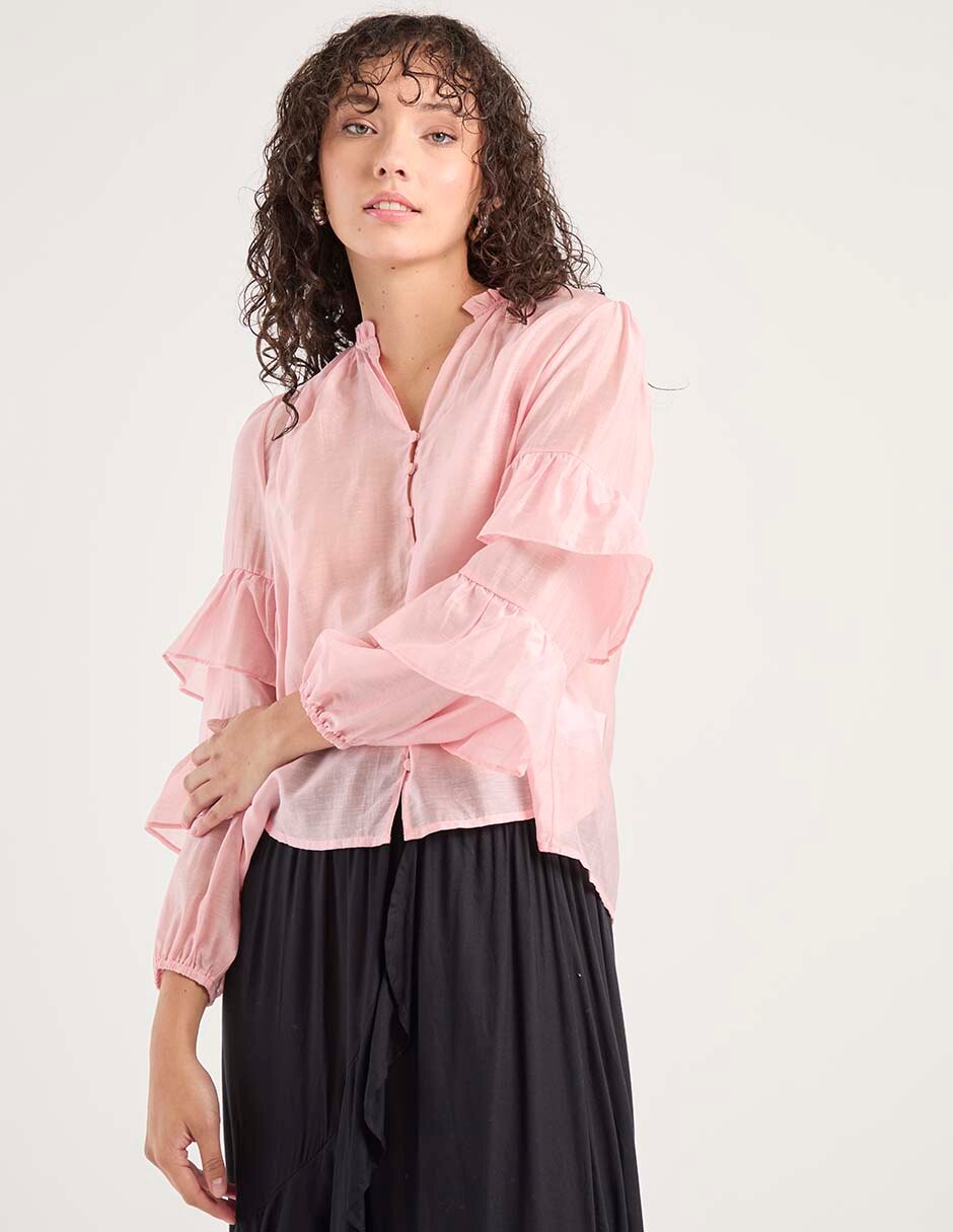 Blusa Petite Studio manga larga para mujer
