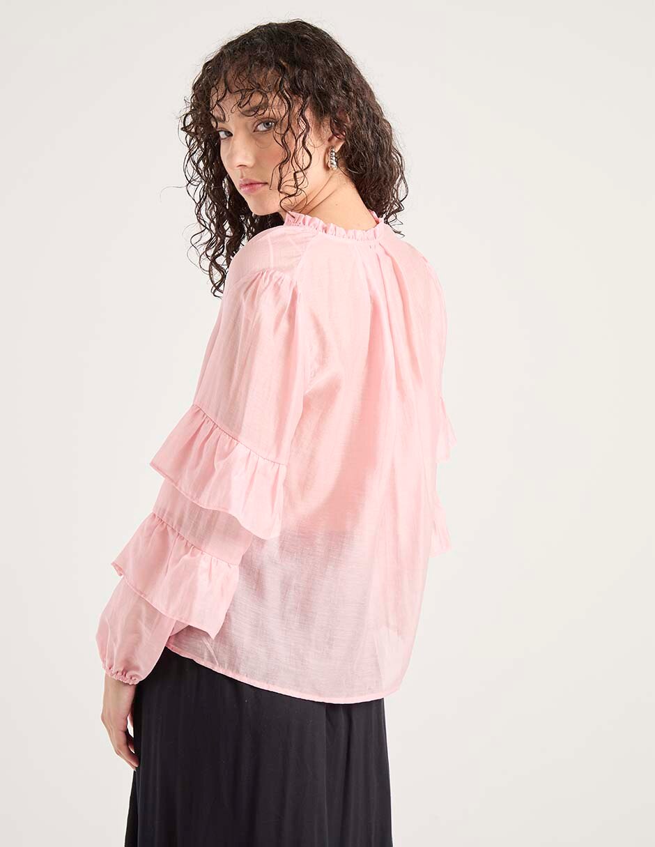 Blusa Petite Studio manga larga para mujer