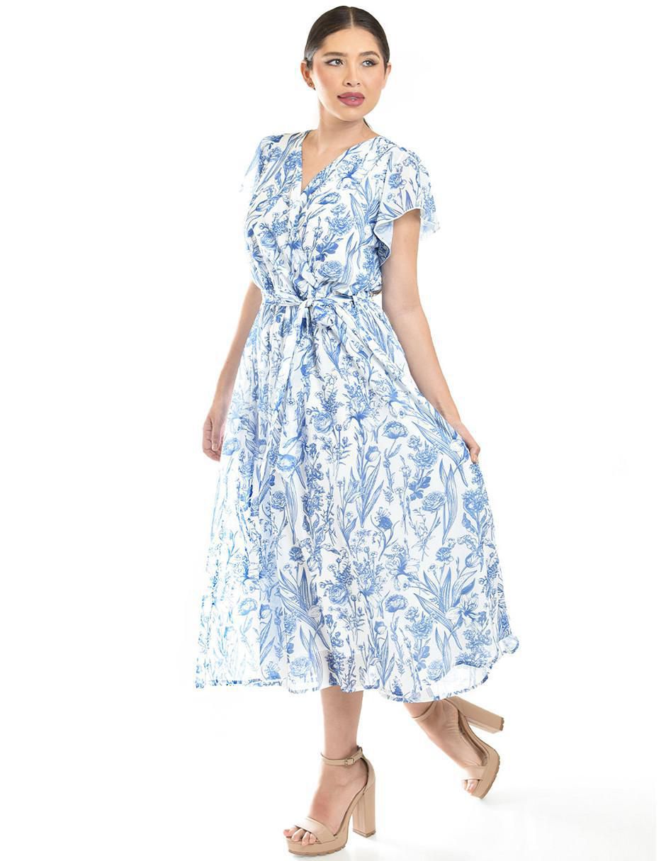 Vestido midi casual para mujer