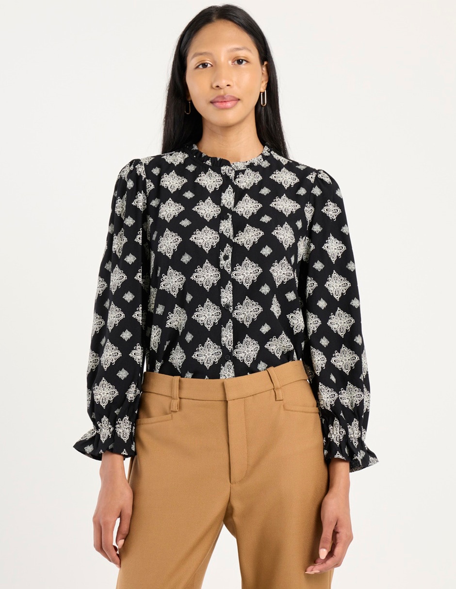 Blusa manga larga para mujer 1
