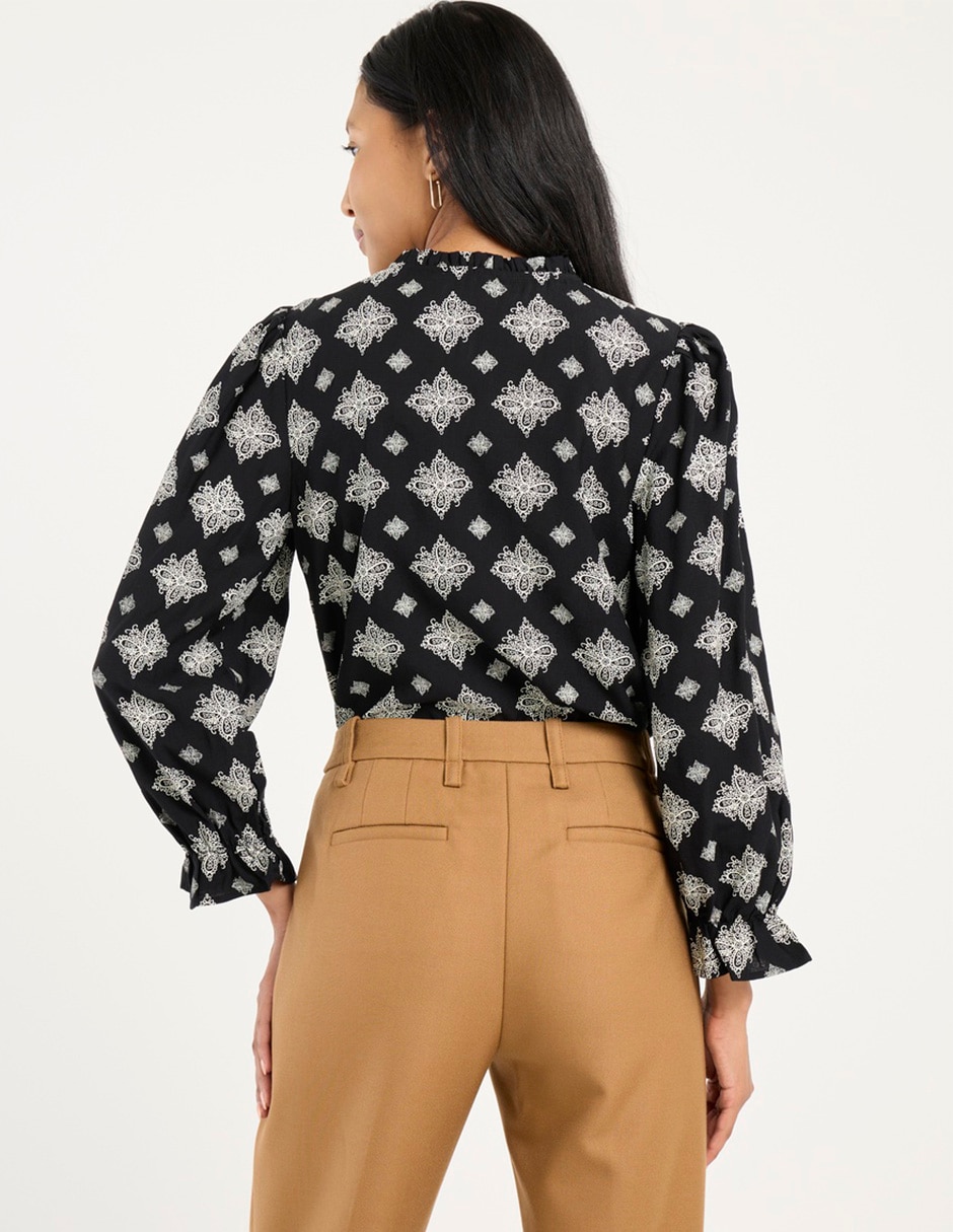 Blusa manga larga para mujer 6