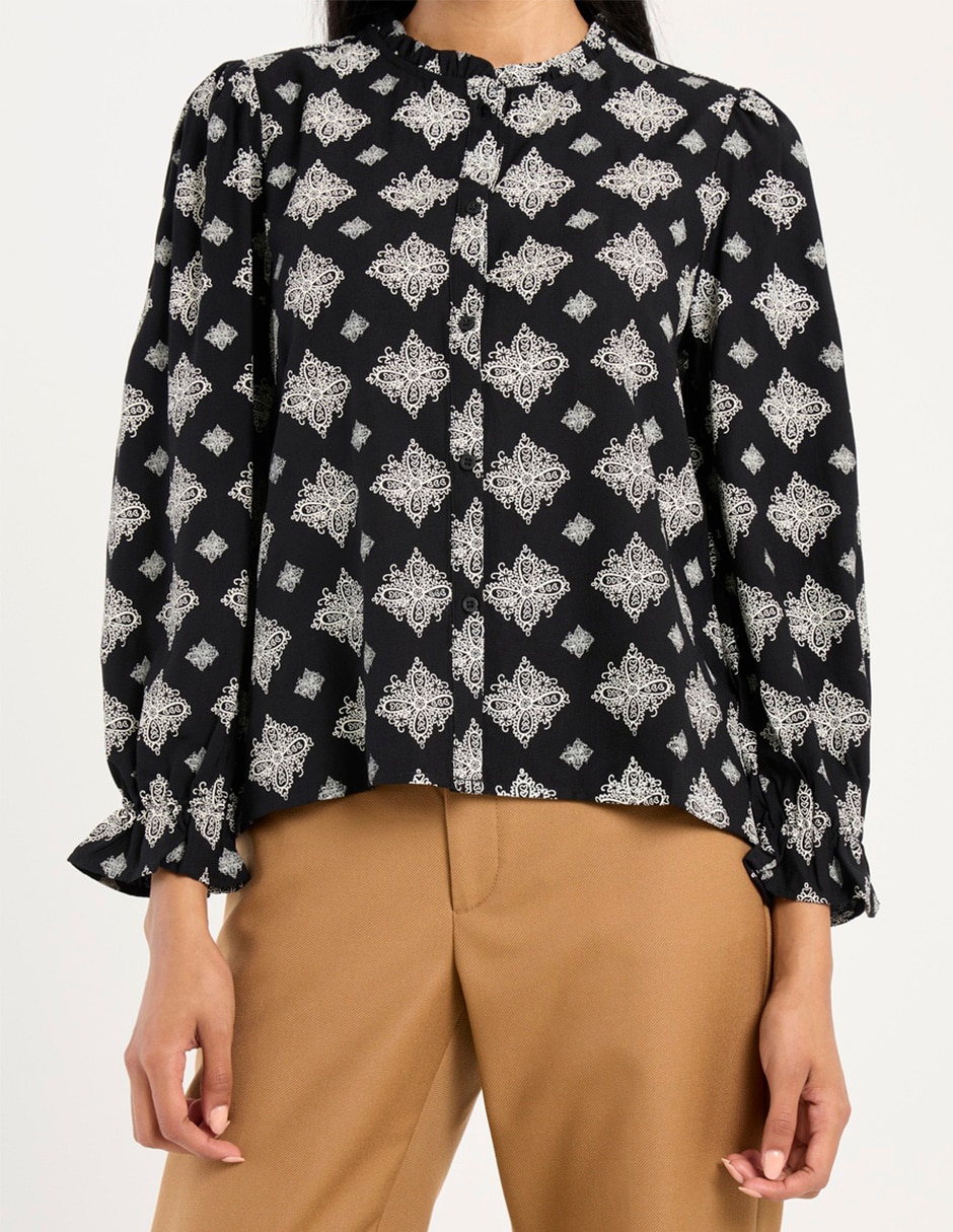 Blusa manga larga para mujer 9