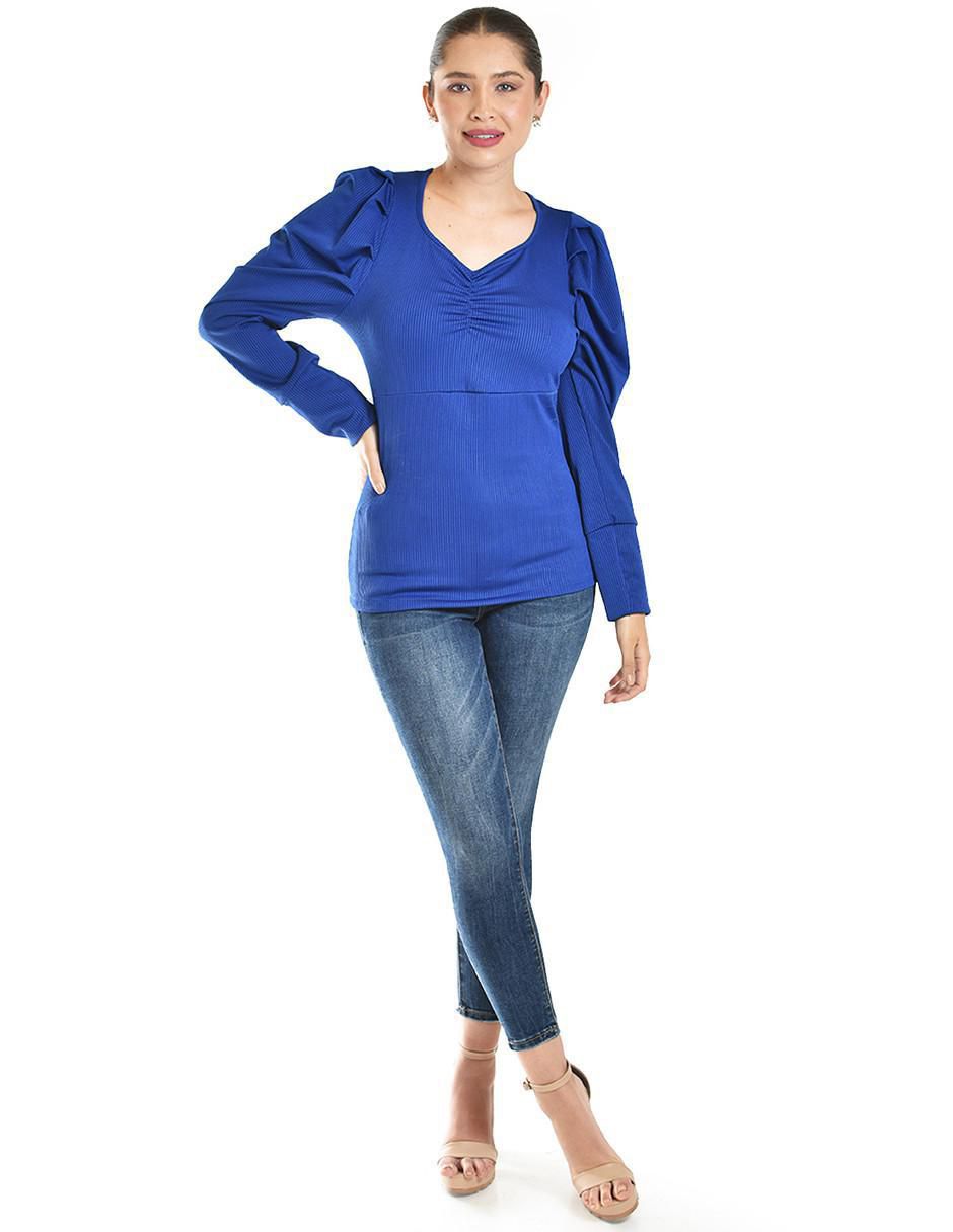 Blusa manga larga para mujer 5