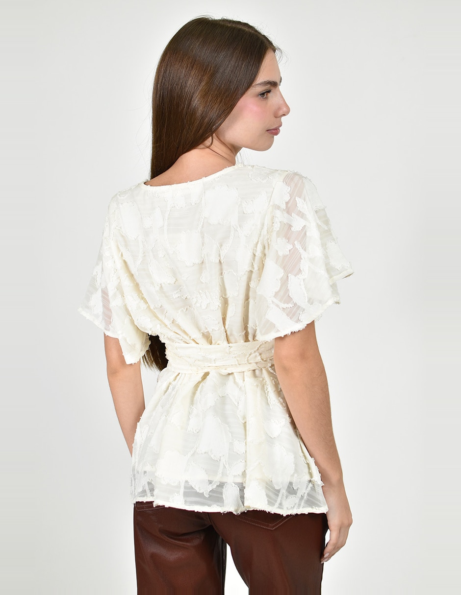 Blusa more than angels manga larga para mujer 2