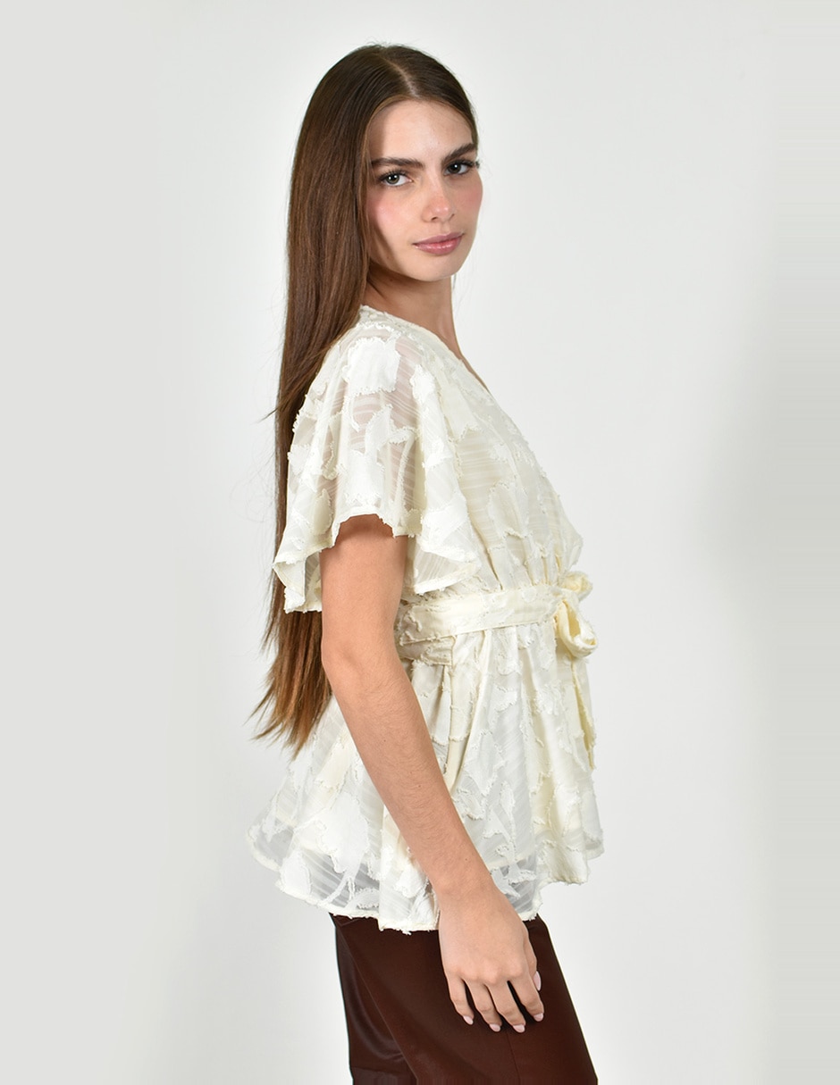 Blusa more than angels manga larga para mujer 3