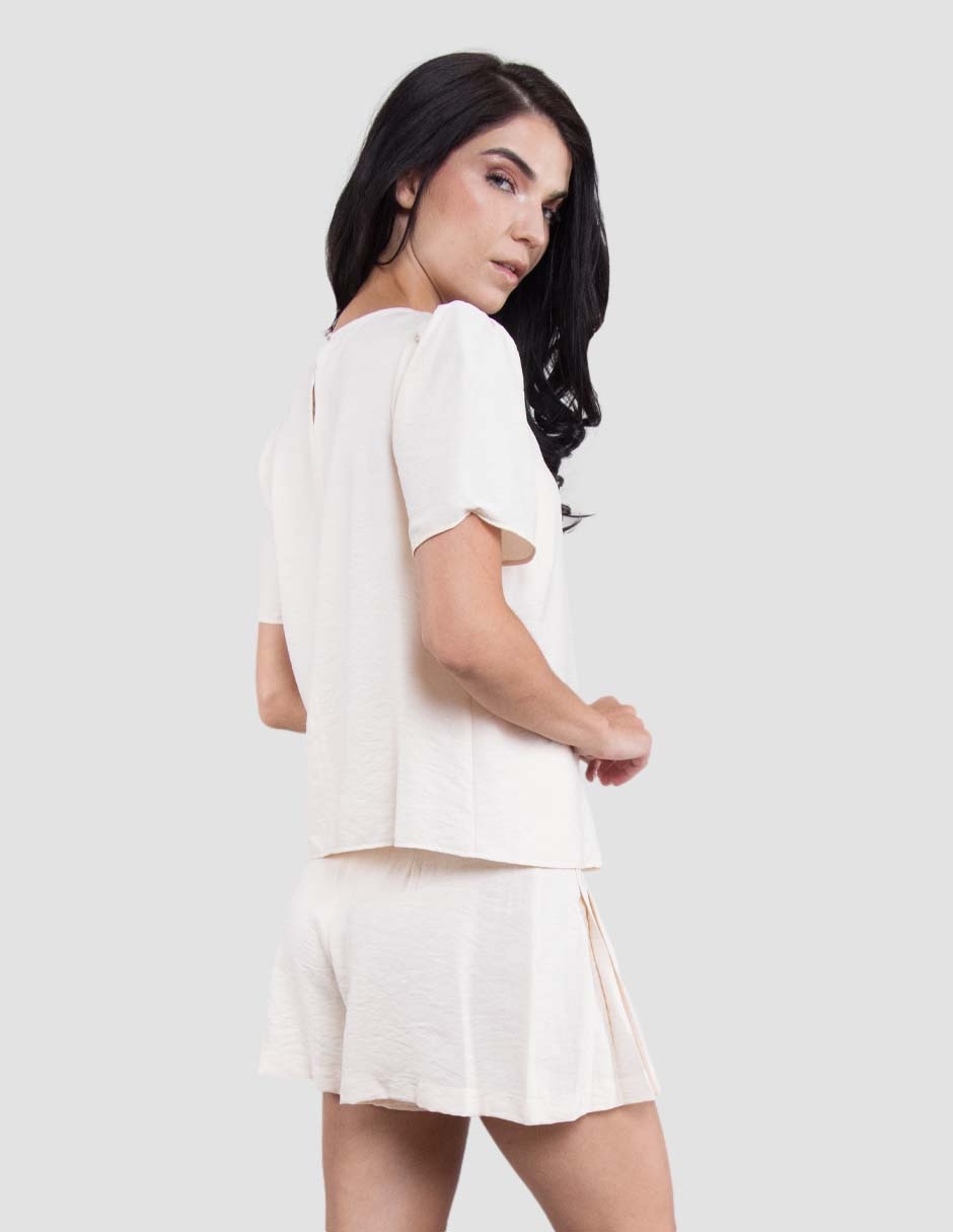 Blusa manga corta para mujer 6