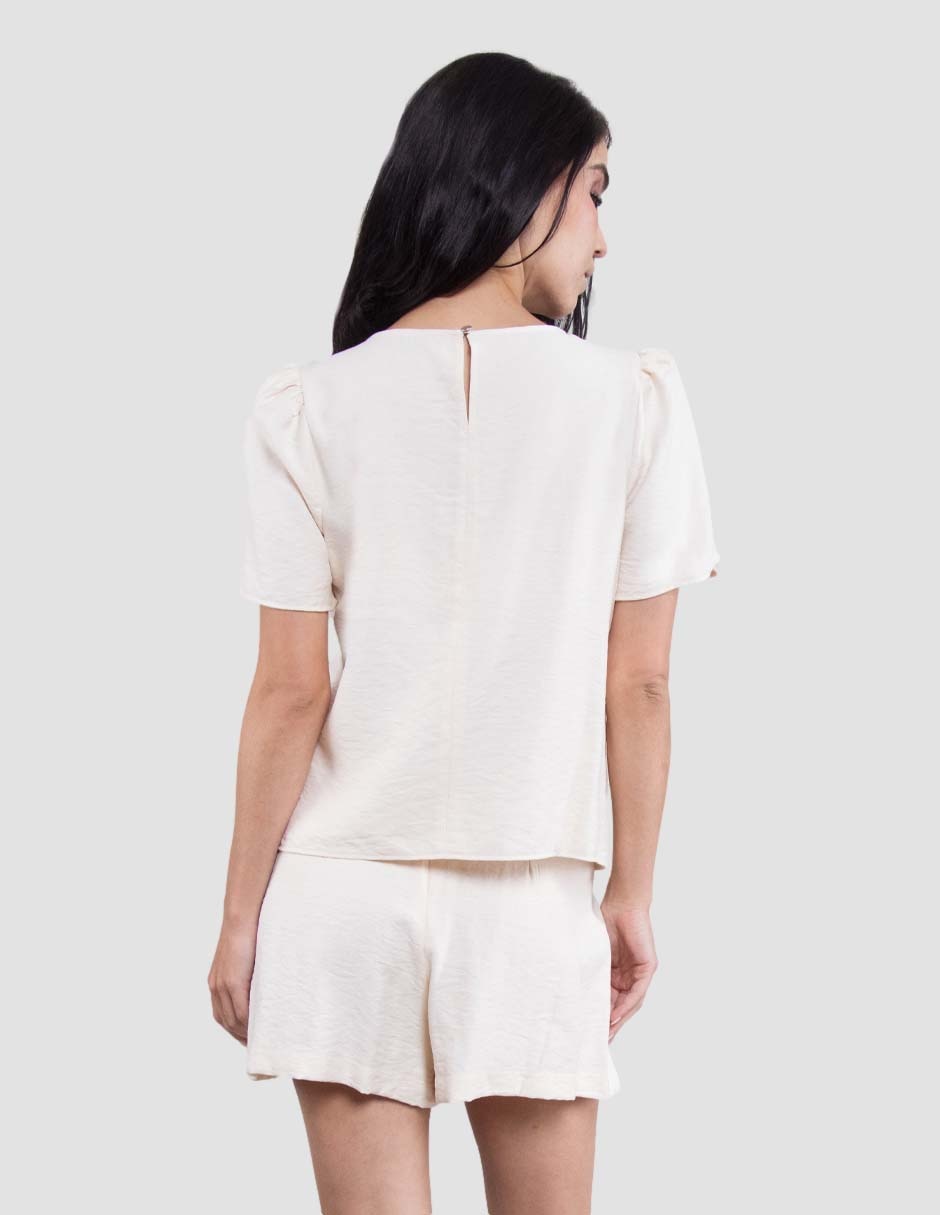 Blusa manga corta para mujer 7