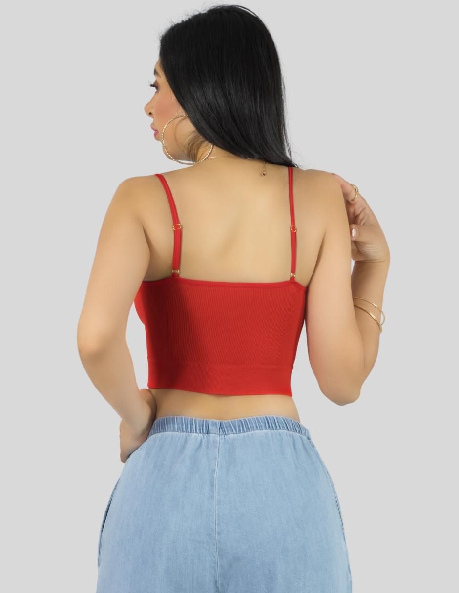 Top escote cuadrado tirante ajustable 5