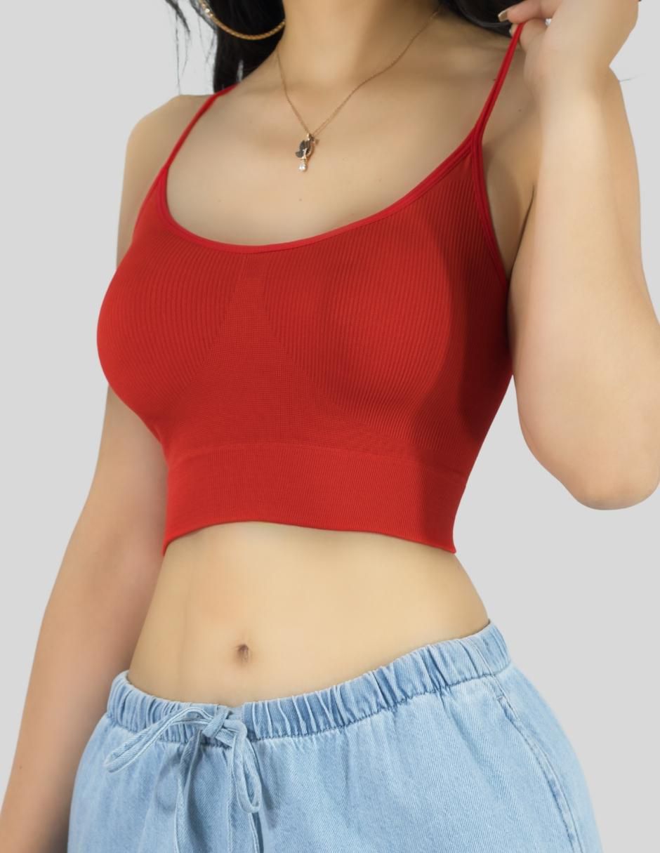 Top escote cuadrado tirante ajustable 8