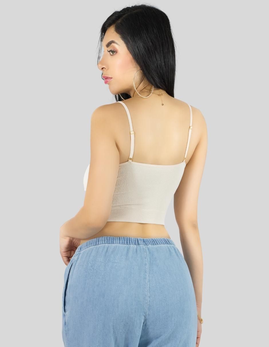 Top escote cuadrado tirante ajustable 3