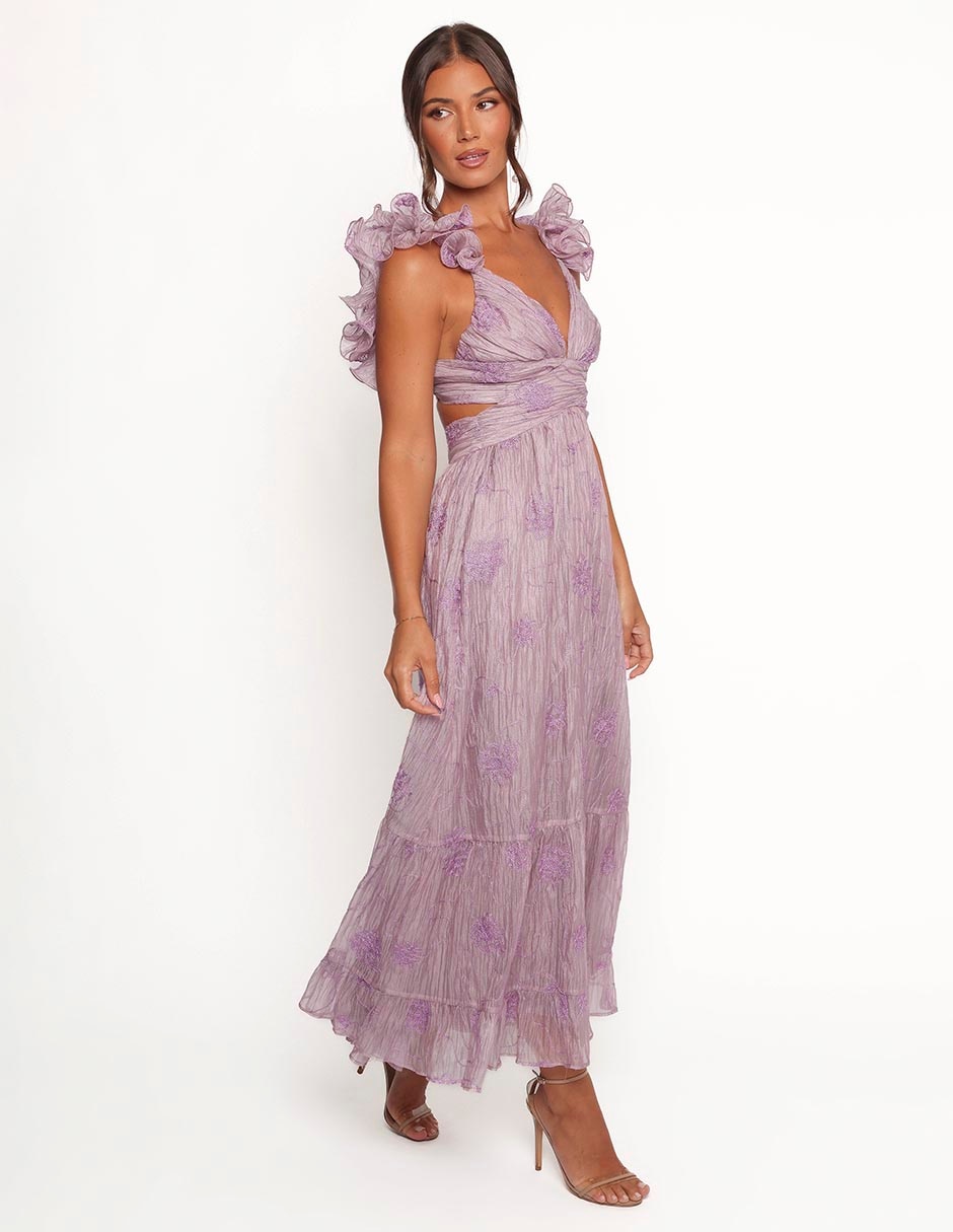Vestido crop de fiesta Petal + Pup espalda cruzada
