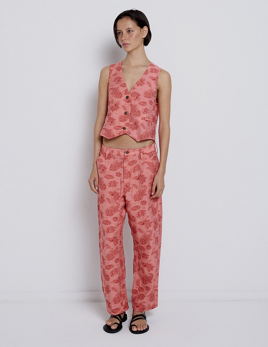 Pantalón relaxed straight para mujer 6