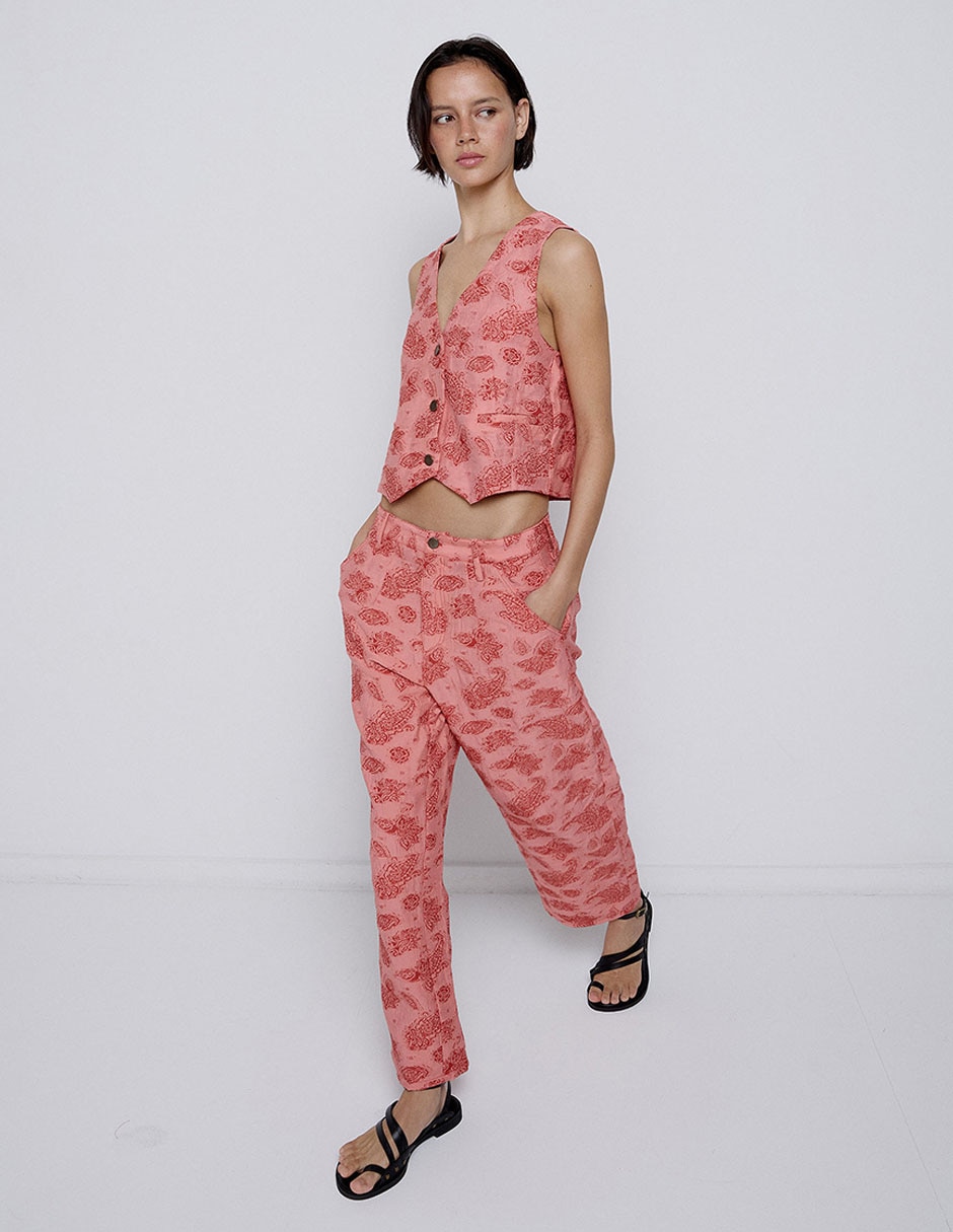 Pantalón relaxed straight para mujer 4