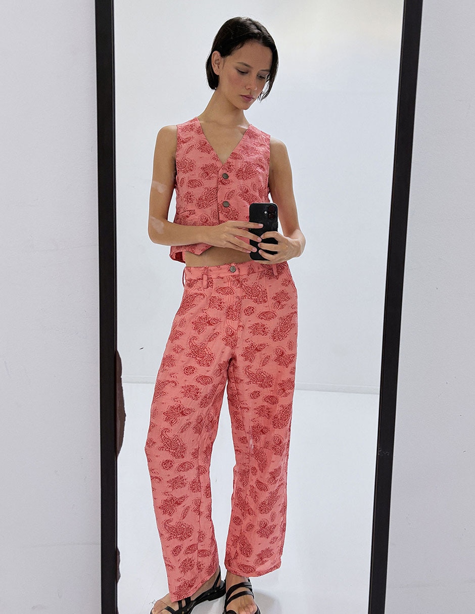 Pantalón relaxed straight para mujer 3