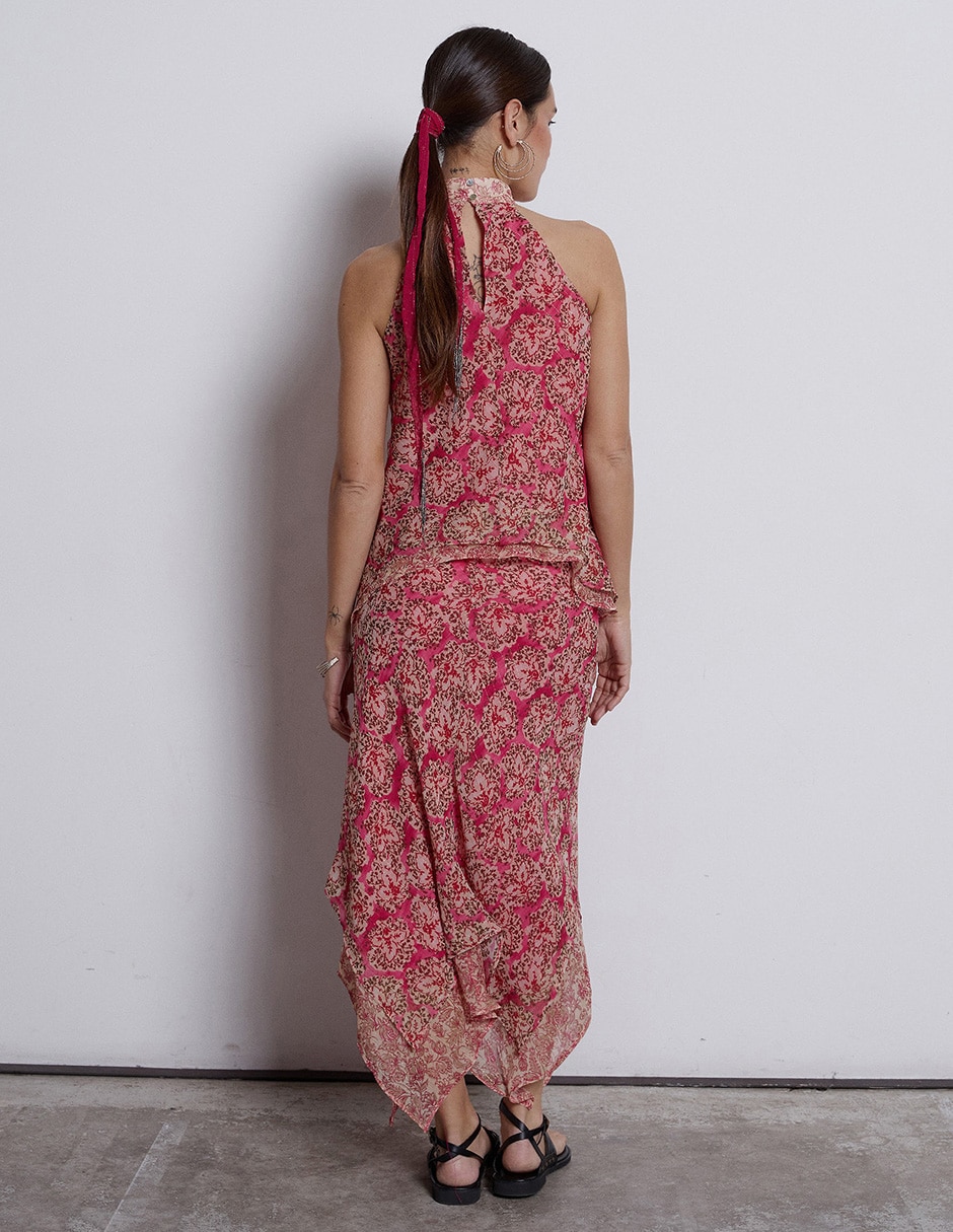 Falda larga Renatta&Go a la cintura