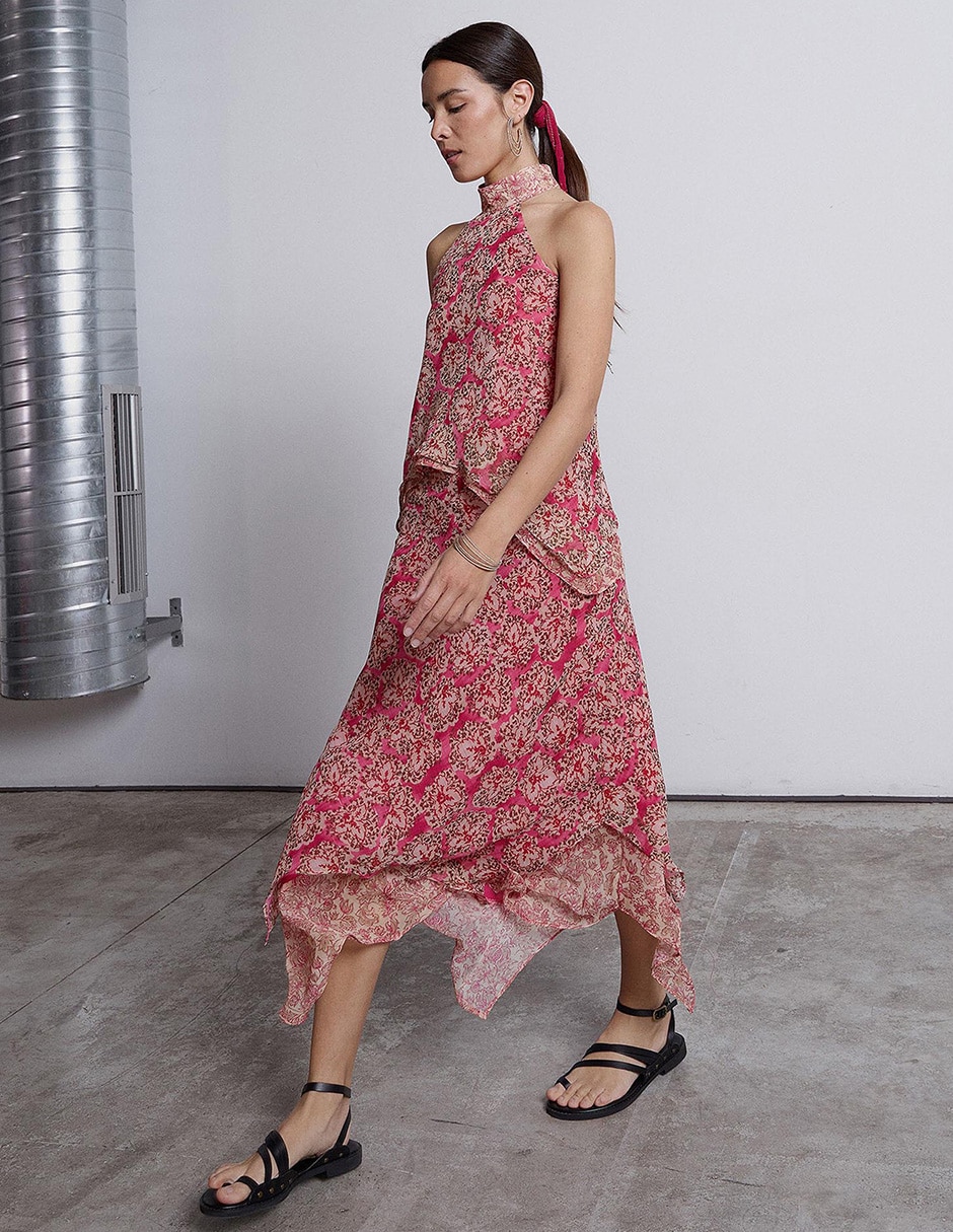 Falda larga Renatta&Go a la cintura