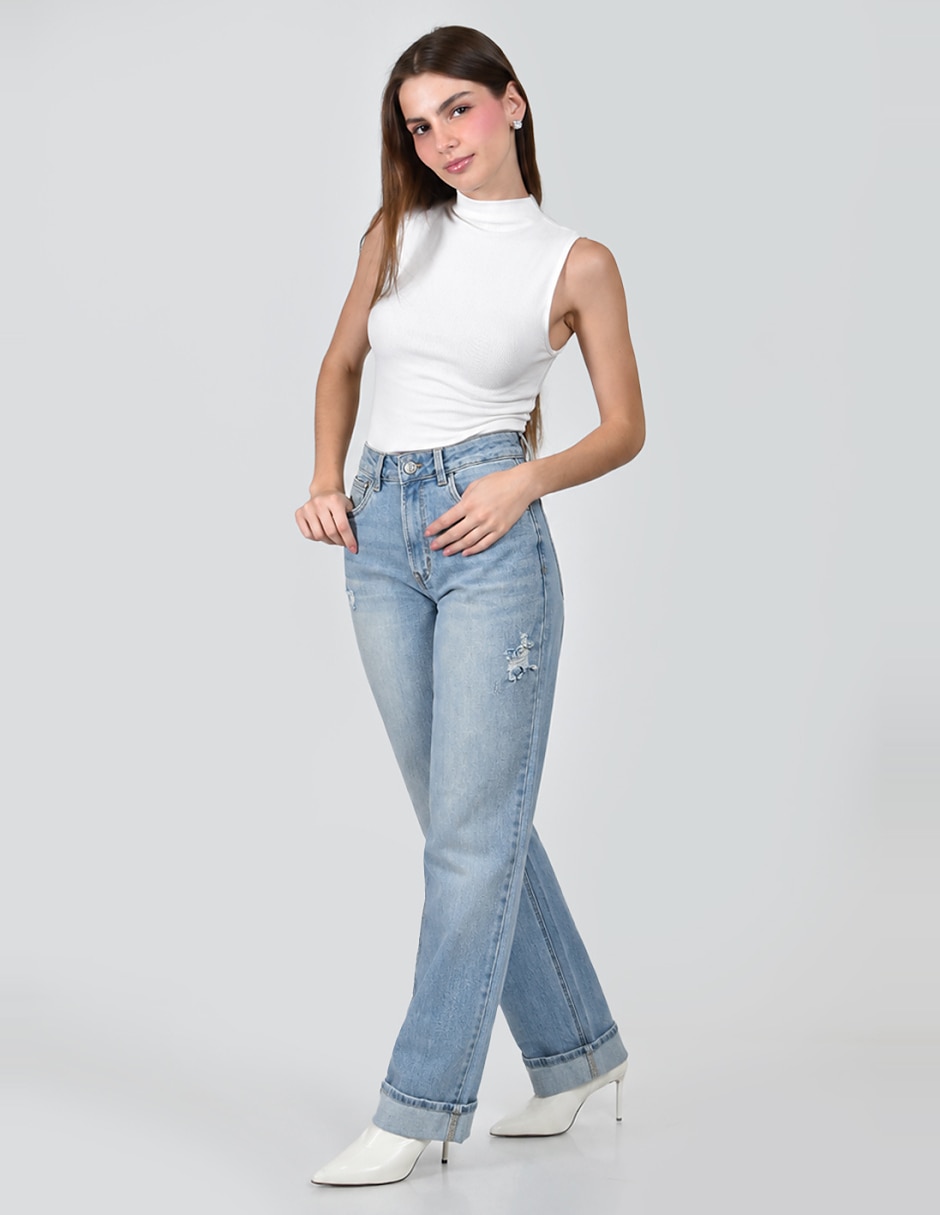 Jeans straight para mujer