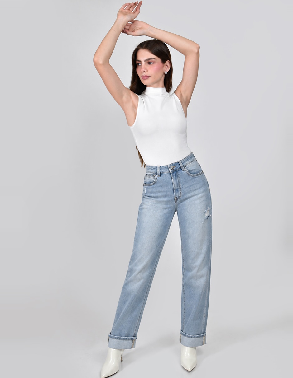 Jeans straight para mujer
