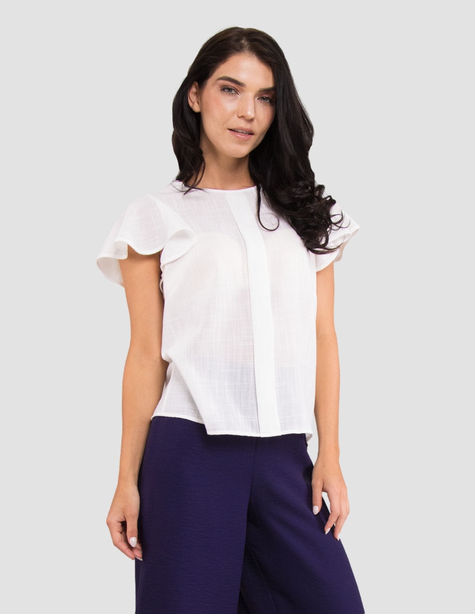 Blusa Too Petite manga corta para mujer