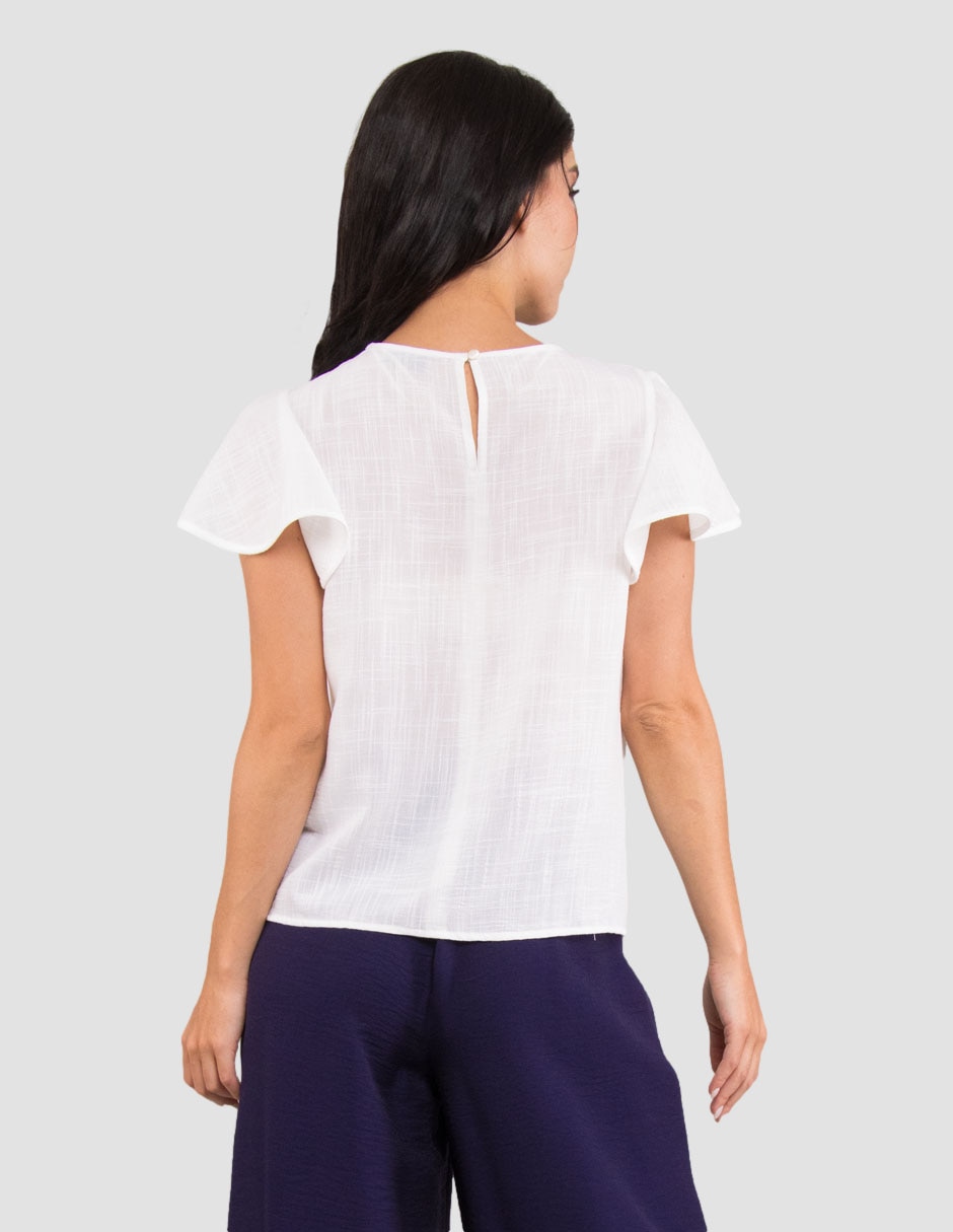 Blusa Too Petite manga corta para mujer