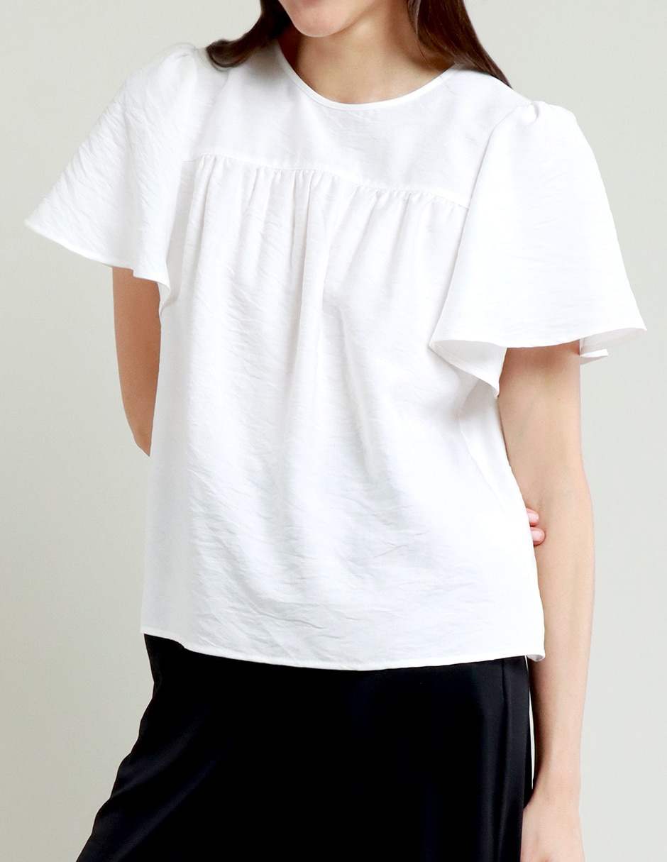 Blusa manga corta para mujer 5
