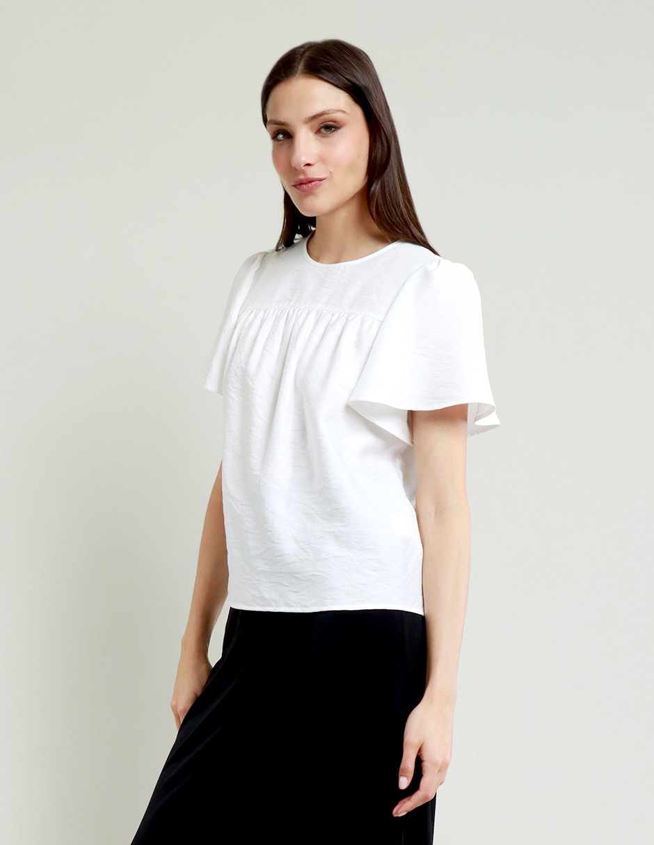 Blusa manga corta para mujer 6