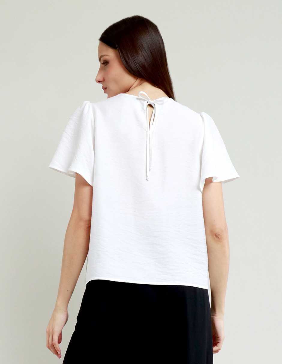 Blusa manga corta para mujer 7