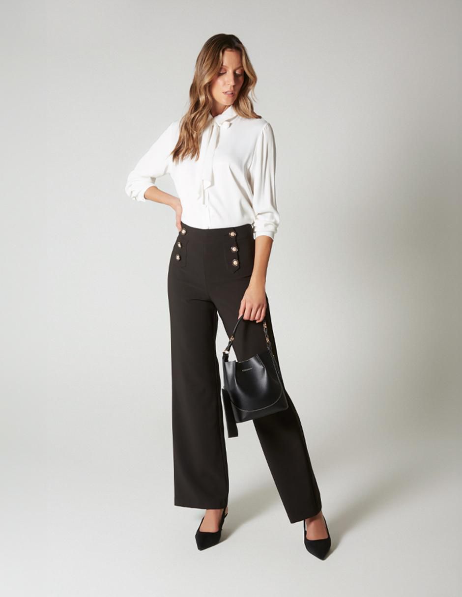Pantalón relaxed amplio para mujer